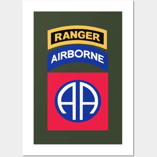 82nd Airborne Ranger Wall Art by Trent Tides